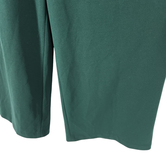 Calvin Klein Sleeveless Crepe Belted Cropped Jumpsuit Forest Green Womans SZ 16 - Picture 6 of 6
